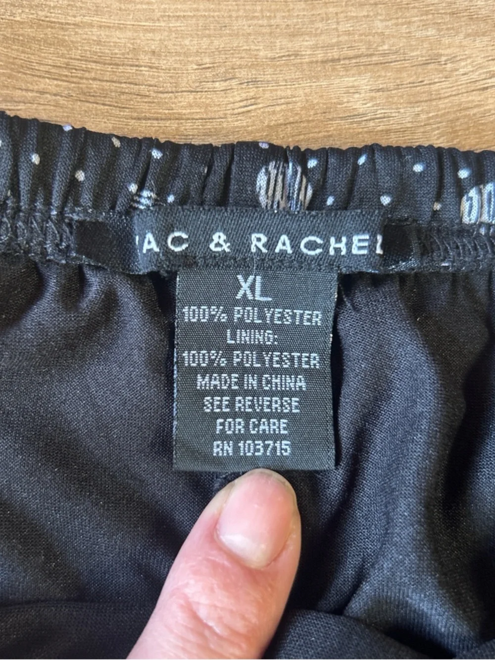 Zac&Rachel Black and White Polka Dot Midi‎ Skirt